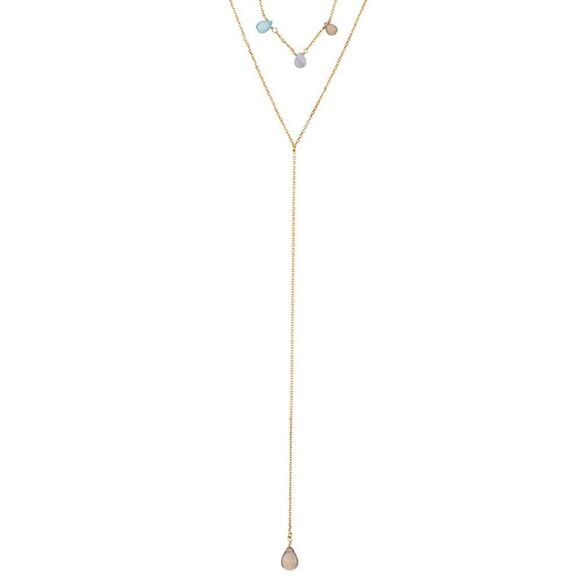 Sara Blaine/eSBe Golden Twilight Lariat Necklace - Picture 1 of 2